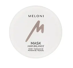 Відновлююча маска з кератином та гідролізатом шовку MASK HAIR BALANCE MELONI 250 мл - мініатюра 2