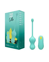 Віброяйце для точки G з пультом керування Romp Cello Light Teal, водонепроникне - мініатюра 8