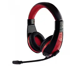 Навушники з мiкрофоном Media-Tech NEMESIS USB 1.9 м Чорний-червоний