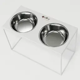 Hollky Base XXL40 — миски на підставці для дуже великих собак (2 × 2,8 л) - мініатюра 5