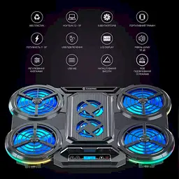 Охолоджувальна підставка для ноутбука GamePro Black (CP770) - мініатюра 9