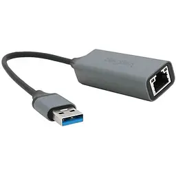 Контролер USB 3.0 to Ethernet VEGGIEG V-K306 Мережевий адаптер 100 / 1000Mbps з проводом, RTL-8152B, Aluminum, Blister-Box - мініатюра 2