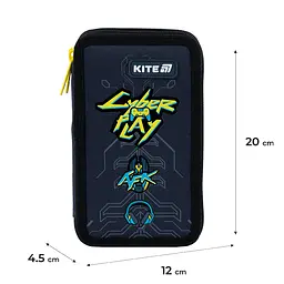 Пенал Kite Cyber синій (K25-623-4) - мініатюра 3