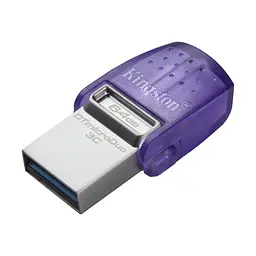 Накопичувач 64GB USB 3.2 Type-A Gen1 + Type-C DT microDuo 3C R200MB/s Kingston teh0013385 - мініатюра 6