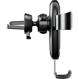 Автомобільний тримач холдер із БЗУ Baseus Wireless Charger Explore Gravity Car Mount WXYL-K01 Black - мініатюра 2