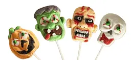 Блок маршмеллоу на паличці Monsterland Halloween Lollipops Fruity Marshmallows 24 шт х 35 г - мініатюра 5