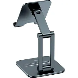 Підставка для смартфона Baseus Desktop Biaxial Foldable Metal Stand Gray (LUSZ000013) [134780] - мініатюра 3
