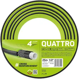 Шланг садовий Cellfast Quatro 4 шари, до 20 бар 1/2'' 25 м (10-065)