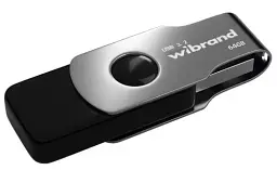 Флеш накопичувач USB 64Gb Wibrand Lizard, Black, USB 3.2 Gen 1 (WI3.2/LI64P9B) - мініатюра 2