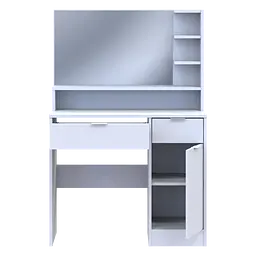 Туалетний столик Doros Естель Білий ДСП 90х38х135 (41516035) - мініатюра 9