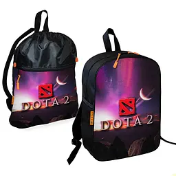 Шкільний рюкзак дитячий Dota 2 + Сумка для взуття спортивної форми рюкзак-мішок для хлопчика (01689)