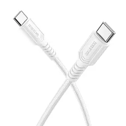Кабель BOROFONE BX116 Certain 60W charging data cable C to C Білий