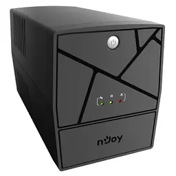 Джерело безперебійного живлення Njoy Keen 2000 (UPLI-LI200KU-CG01B) Lin.int., AVR, 4 x євро, USB, пластик - мініатюра 2