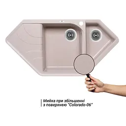 Кухонна мийка Lidz 1000x500/225 COL-06 (LIDZCOL061000500225) - мініатюра 3