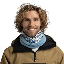 Шарф-труба Buff Polar Multifunctional Neckwear, Sakry Lake Blue Білий-Блакитний - мініатюра 2
