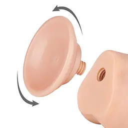 Фалоімітатор 7.5 Sliding Skin Dual Layer Dong FLESH LOVETOYS 66-LV317203 102649 - мініатюра 2