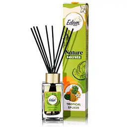 Аромадифузор з паличками Edem Nature Secrets - Tropical splash 90мл(EH25521)