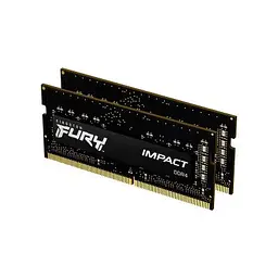 Модуль пам'яті для ноутбука SoDIMM DDR4 16GB (2x8GB) 3200 MHz Fury Impact Kingston Fury (ex.HyperX) (KF432S20IBK2/16) - мініатюра 8