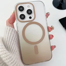 Чохол TPU+PC Phantom with Magnetic Fit для Apple iPhone 15 Pro Max (6.7") Golden - мініатюра 2