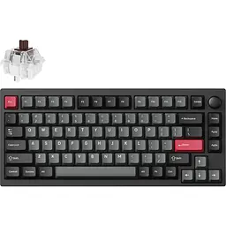Клавіатура Lemokey P1 Pro Keychron Super Brown Carbon Black (P1P-M3-UA) [153088] - мініатюра 2