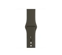 Силіконовий ремінець Watchbands для Apple Watch 42mm Розмір ML оливковий (WB101DEEPOLIVER) - мініатюра 3