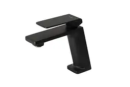 Змішувач для умивальника Corsan Trino black mat низький CMB7111BL Чорний матовий - мініатюра 3