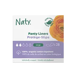 Одноразові щоденні гігієнічні жіночі прокладки Naty Large 28 шт