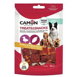 Квадрати з качкою та бататом Camon Treats & Snacks 80г