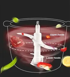 Блендер Raf Food Processor R7019 кухонний подрібнювач 250W металева чаша на 2 л чоппер - мініатюра 3