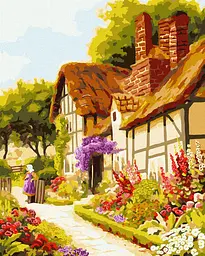 Набір для розпису по номерах Казковий будинок, 40x50 см, КНО2200