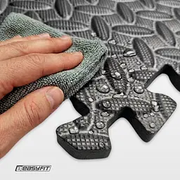 Татамі мат EasyFit SwallowTail 4 шт (60х60х1 см) пазл хвіст ластівки з бортиком - мініатюра 9