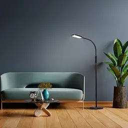 LED торшер чорний VIDEX TF07B 14W 3000-5500K - мініатюра 5