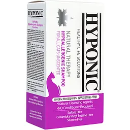 Шампунь для кошек Hyponic Hypoallergenic гипоаллергенный с маслом подсолнечника и жожоба без запаха 100 мл (10 шт. х 10 мл)