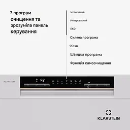 Посудомийна машина Klarstein Amazonia Eco 8 (10045371) - мініатюра 7