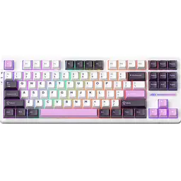 Клавіатура MageGee Light 87 USB Ivory White Switch Purple Jade (6971969728745-UA)