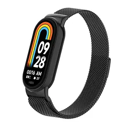 Ремінець ArmorStandart Milanese Magnetic для Xiaomi Smart Band 10/9/8 Black (ARM86890)
