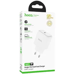 МЗП Hoco N83 Profit PD40W (1USB-C) White - мініатюра 4