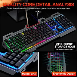 Ігрова клавіатура з RGB-підсвічуванням Jeqang JK-918 (39137-01_308) - мініатюра 12