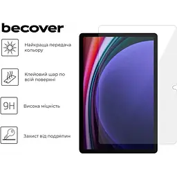 Захисне скло BeCover для Samsung Galaxy Tab S10 Plus SM-X820/SM-X826/S9 Plus SM-X810/SM-X816 12.4" (712271) - мініатюра 2