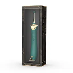 Мультифункціональний вібратор Zalo - Bess 2 Turquoise Green, 4 насадки, підігрів - мініатюра 11