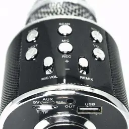 Караоке-мікрофон Wster бездротовий WS 858 Black (au083) - мініатюра 4