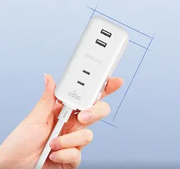 Подовжувач фільтр Aigo Power Strip (3 розетки та 2 USB) 1 m AC0320 - мініатюра 2