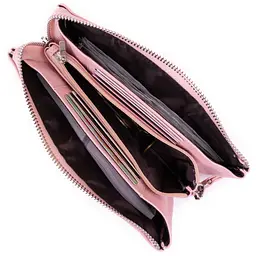 Місткий клатч на два відділення жіночий ST Leather 19250 рожевий - мініатюра 9