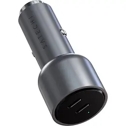 Автомобільний зарядний пристрій Satechi Car Charger Space Dual USB-C PD 40W Gray (ST-U2C40CCM) - мініатюра 3