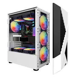 Корпус 1stPlayer F3-A-WH-4F1-PS-600FK-EU White 600W (F3-A-WH-4F1-PS-600FK-EU) 600 Вт - мініатюра 4