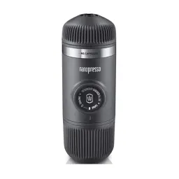 Портативна еспресо-кавоварка Wacaco Nanopresso сіра, механічна, для меленої кави