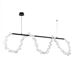 Люстра стельова LED Levistella 7813177 (1500) BK, 33W, 3000K, чорний метал, сучасний стиль для дому