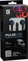 Навушники Defender Pulse 420 синій (63423) (6217086) - мініатюра 3