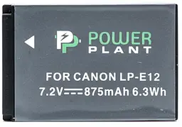 Акумулятор PowerPlant Canon LP-E12 875mAh - мініатюра 2