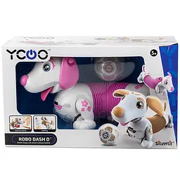 Іграшка робот-собака Silverlit Ycoo Dash D рожева (88742) - мініатюра 5
